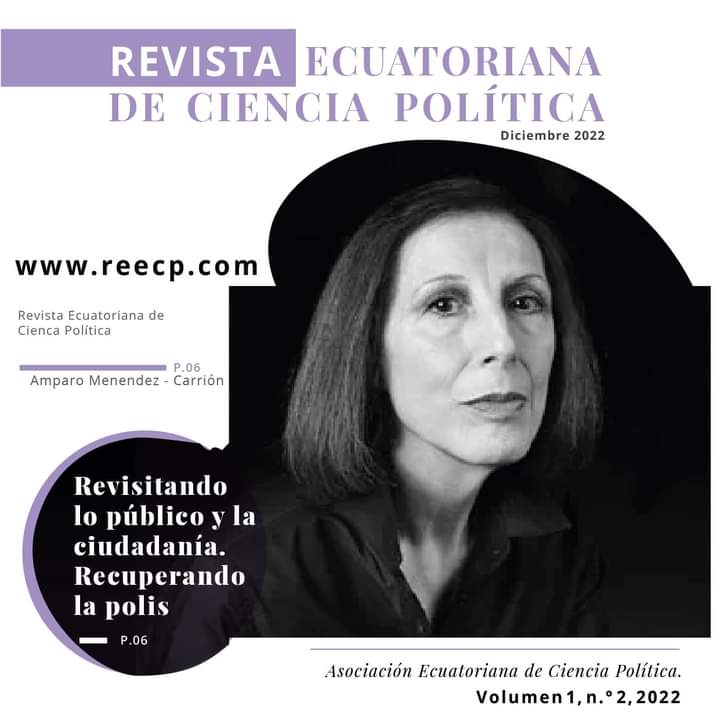 En el número dos de la Revista Ecuatoriana de Ciencia Política  pueden encontrar el artículo de Amparo Menéndez Carrión sobre lo público y la ciudadanía.

reecp.com/index.php/recp…