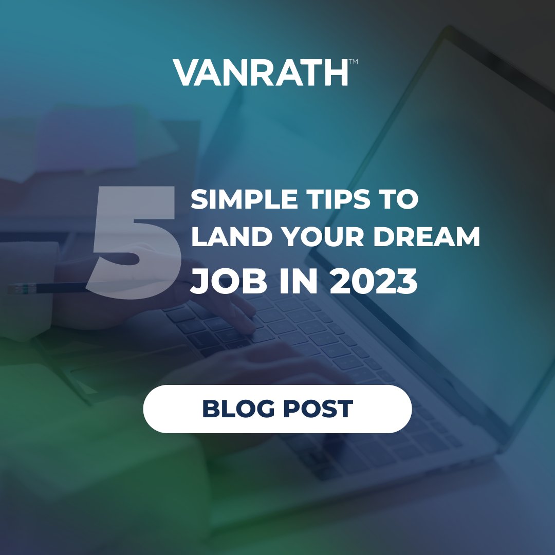 🔍 Are you looking for a new career opportunity in 2023? Kickstart your job search journey with these tips from our expert recruiters to help you get your dream role this year!👇 vanrath.com/blog/2023/01/5… #VANRATH #YearNewCareer #NewJob #JobSearch