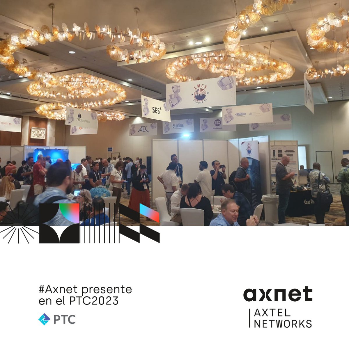 AxtelNetworks's tweet photo. ¡Aloha! #Axnet está en la Conferencia Anual de @PTCouncil #PTC2023 en Honolulu, Hawái.
Estamos compartiendo e incorporando información sobre la planificación, la creación de redes y lo nuevo que le espera a la industria de las TIC.
#QueremosLlevarteMásLejos #Networkleaders https://t.co/2eAZrldouR