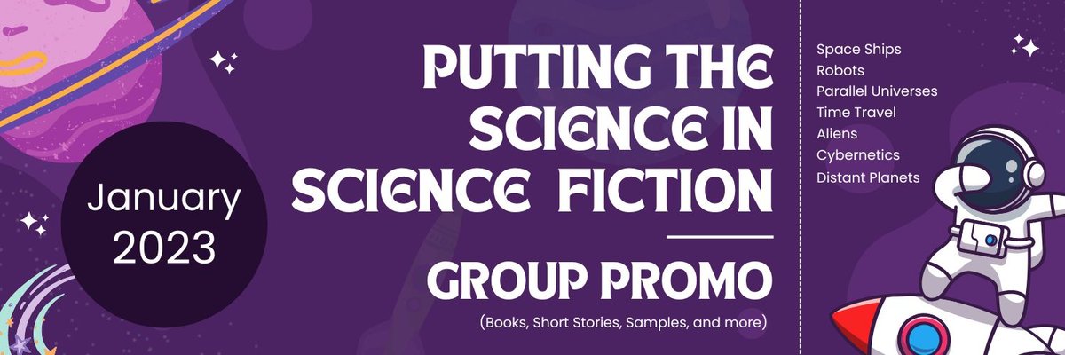GloriaOliver's tweet photo. There's still time to grab some freebie SF titles during the Putting the Science in Science Fiction Group Promo! https://t.co/z8I5tjTXPA
#SFreads #sciencefiction https://t.co/hgR5itKpxU