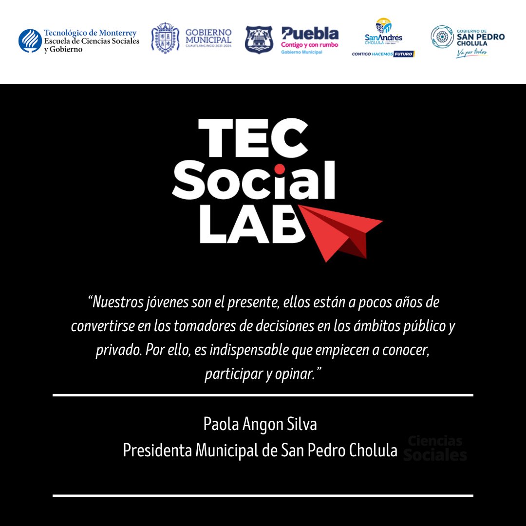 csocialespuebla's tweet photo. Primer concurso de la Zona Metropolitana de Puebla, si estudias preparatoria esto es para ti.
#TecSocialLab #TecSocialesPuebla
https://t.co/fMISdqpH08 https://t.co/Y9rwpQytSO
