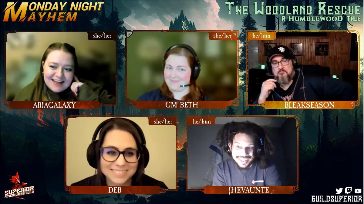 Thank you to everyone who made my first streamed DMing experience so fantastic! Deb, @carollo_rachel, @jhevaunte, @TheBleakseason - you are THE dream cast. @the_okayest_gm, thanks for guiding me through the process. Can’t wait to see what’s next!