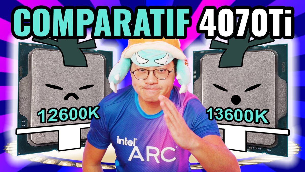 L'<a href="/IntelFrance/">Intel France</a>  12600K et 13600K se battent pour la suprématie avec la puissance de la #RTX4070Ti ! 

Qui l'emportera dans notre comparatif exclusif ? A découvrir Maintenant ► youtu.be/inysi9rd1wk

#Processeur #Jeux #CréationDeContenu
