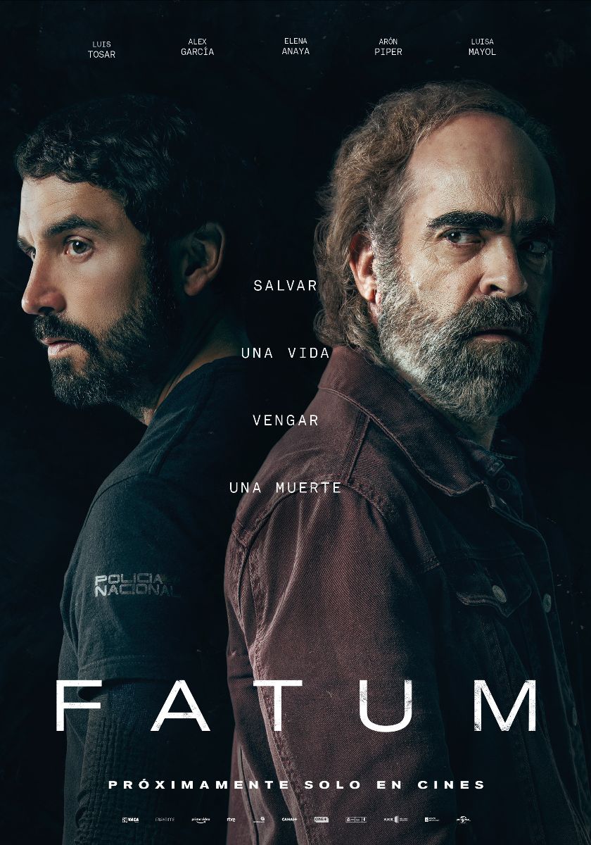 latidos_cine's tweet photo. #Fatum protagonizada por #LuisTosar #AlexGarcia #AronPiper y #ElenaAnaya se estrenará en cines el 28 de abril. Producida por @VacaFilms y distribuida por @Universal_Spain
se trata del primer largo de ficción de #JuanGaliñanes escrito junto #AlbertoMarini
https://t.co/58lUqW6hKL https://t.co/zh0Rnpq0sl