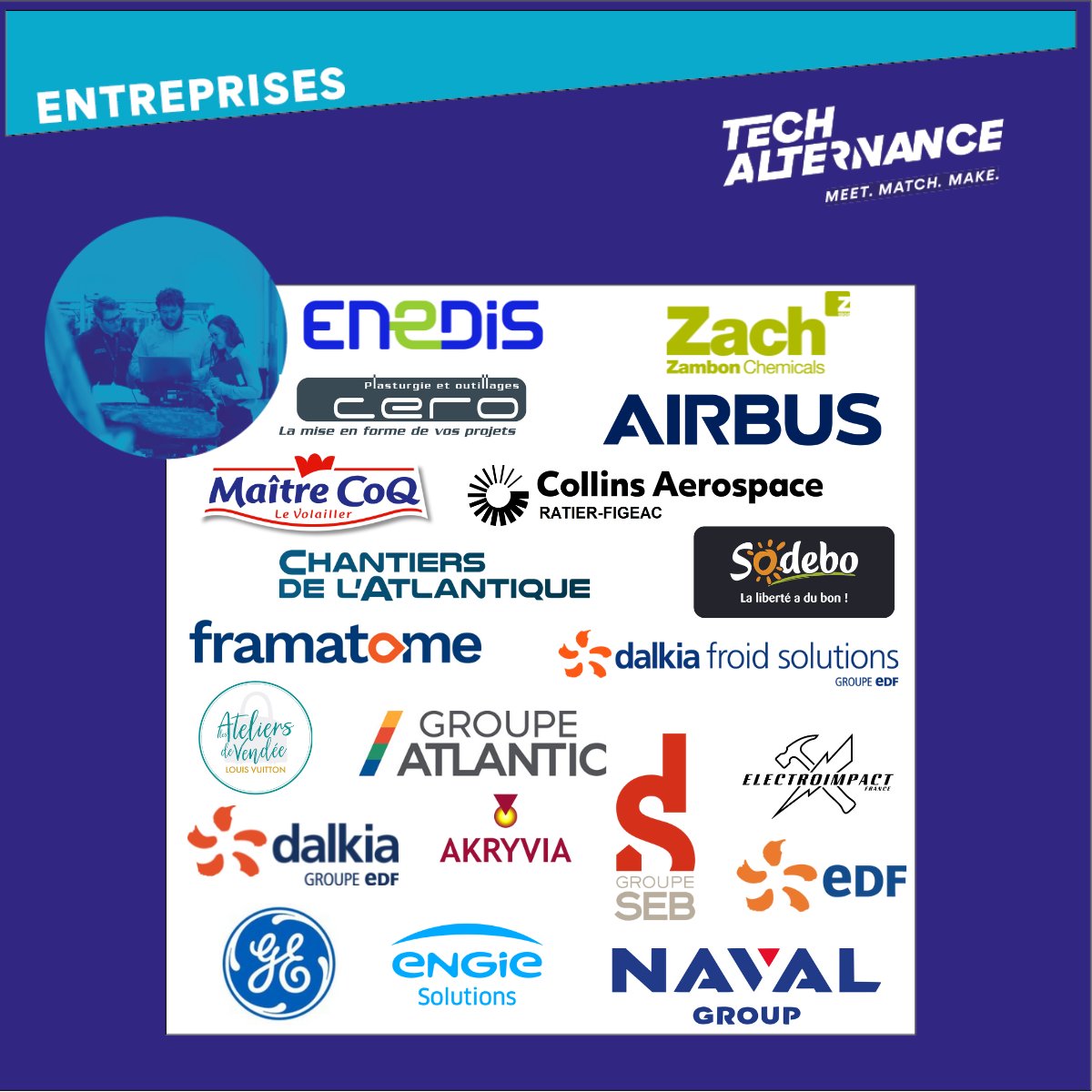 📢Candidats à l'#alternance, les entreprises commencent à s'inscrire au salon <a href="/TechAlternance/">Tech Alternance</a> pour y recruter leurs futurs alternants. 
Le salon concerne tous les niveaux de formations, du CAP à Ingénieur dans l'#industrie et les #technologies
Inscription👉bit.ly/3IT1k4Q