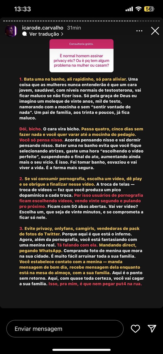 Badinfluencers3's tweet photo. Ícaro de Carvalho ensinando como o homem deve se masturbar é o puro suco da cultura brasileira. Que orgulho dos nossos influencers! https://t.co/m5upc5bauR