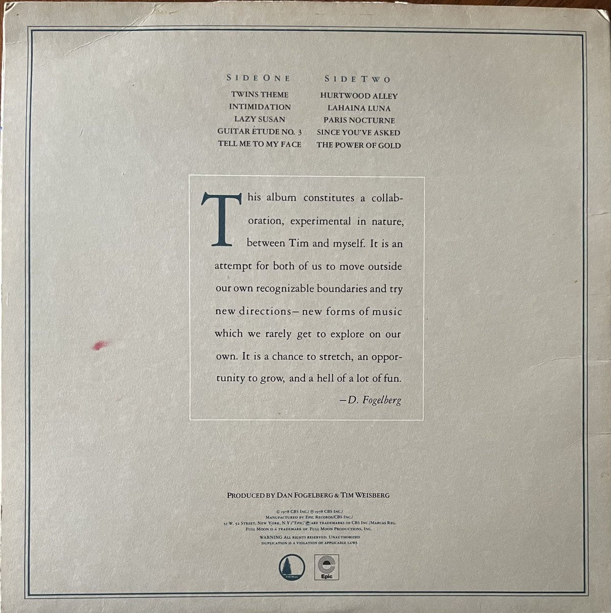 kjmr97FM's tweet photo. Album Number Four Hundred Sixty One. 
“Twin Sons of Different Mothers” is the fifth album by singer-songwriter #danfogelberg . It's also a collaborative album with jazz flautist #timweisberg , released in 1978. It was the first of their two collaborations … https://t.co/Sjl4pzJu2C