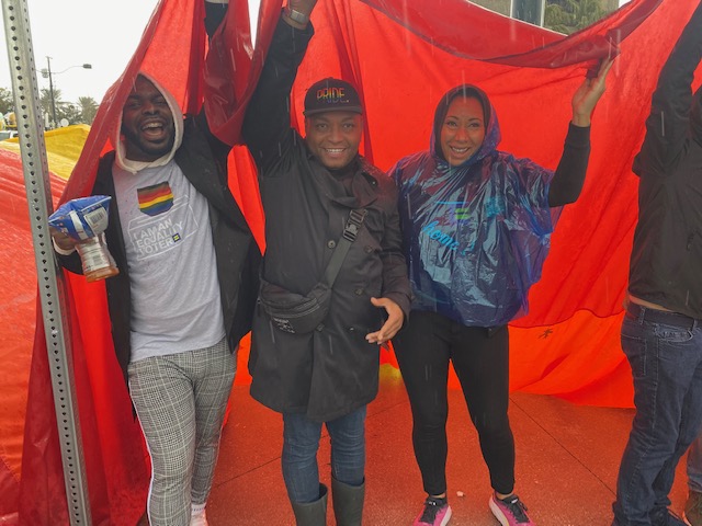 thecenterlv's tweet photo. Rain or shine, the team members, volunteers, and supporters of The Center showed up for the #MLKDay parade on Monday! What a fabulous day bringing the community together in #DTLV.
#MLKDay2023 #lgbtq #lgbtqia #getcenteredlv #ihaveadream https://t.co/Y9mGLzPAK6