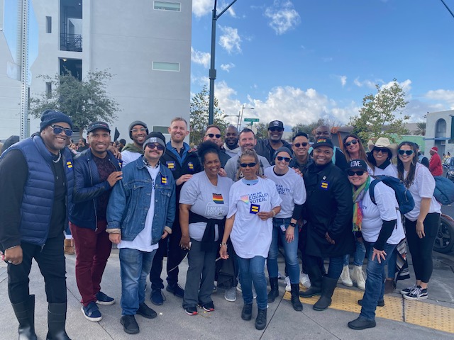 thecenterlv's tweet photo. Rain or shine, the team members, volunteers, and supporters of The Center showed up for the #MLKDay parade on Monday! What a fabulous day bringing the community together in #DTLV.
#MLKDay2023 #lgbtq #lgbtqia #getcenteredlv #ihaveadream https://t.co/Y9mGLzPAK6