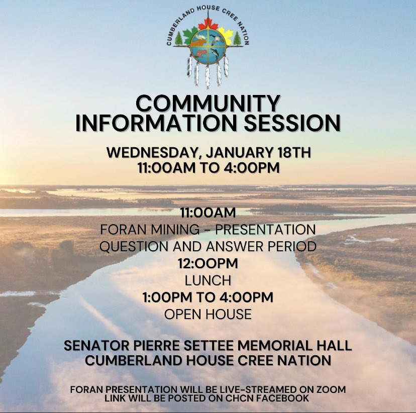Tomorrow! 

Learn about ongoing projects and research, and talk with representatives from: 
- CPAWS Saskatchewan 
- Cumberland Wood Products
- Dunkley Lumber
- Weyerhaeuser
- Foran Mining 
- Fish, Wildlife, and Lands Branch, Ministry of Environment
- University of Saskatchewan