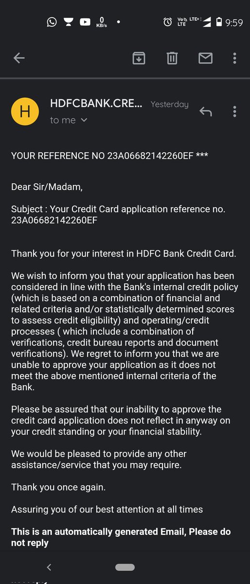 RahulKu06368200's tweet photo. Iam a financially sound individual with a savings account and car loan account with HDFC. However, bank can not issue credit card to me. Why shouldn't i close all my associations with the bank when i  have to look for other bank for credit card services. @HDFC_Bank @hdfc_card https://t.co/gkjmF8nfRL