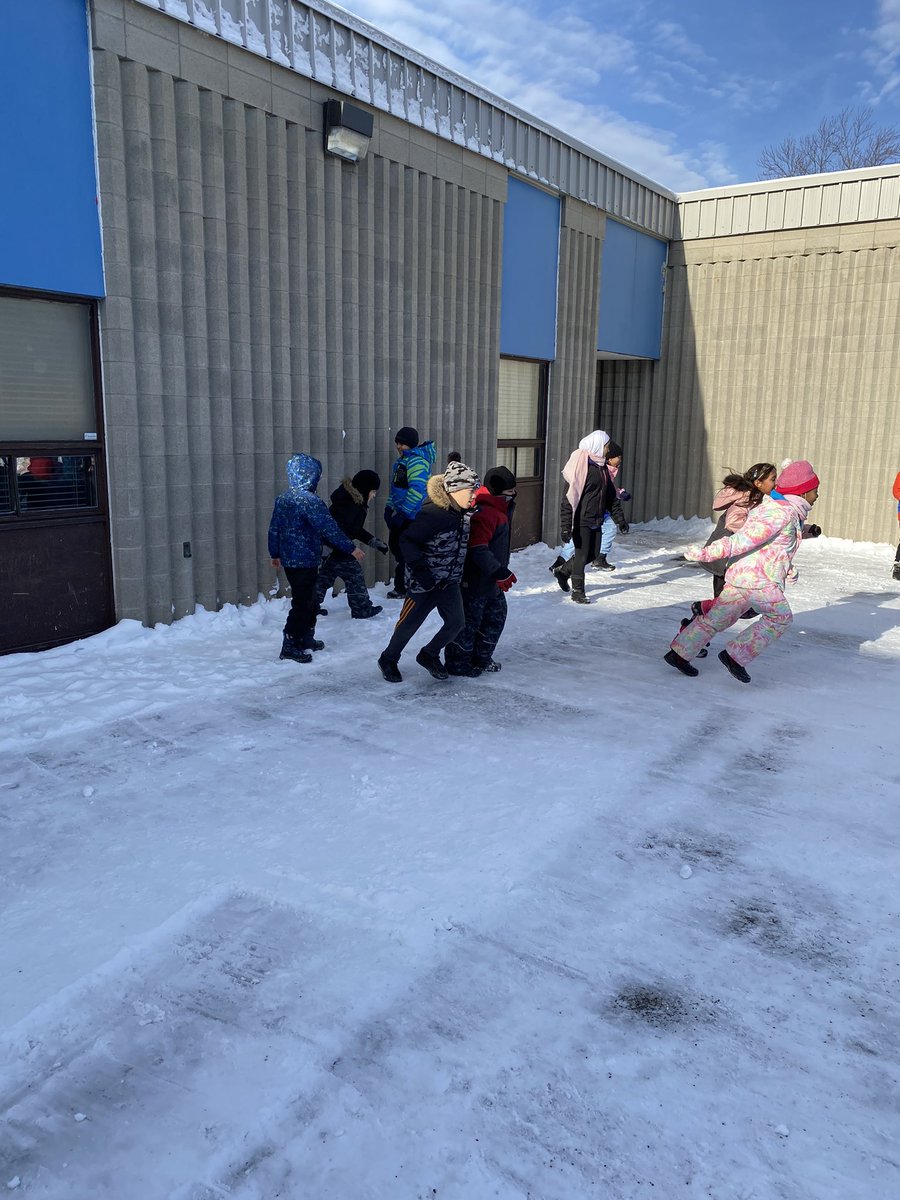 Our grade 5/6 PALS (Playground Activity Leaders) organized a game of “What Time is it Mr. Wolf?”. Everyone had a great time! #studentleadership #PALS