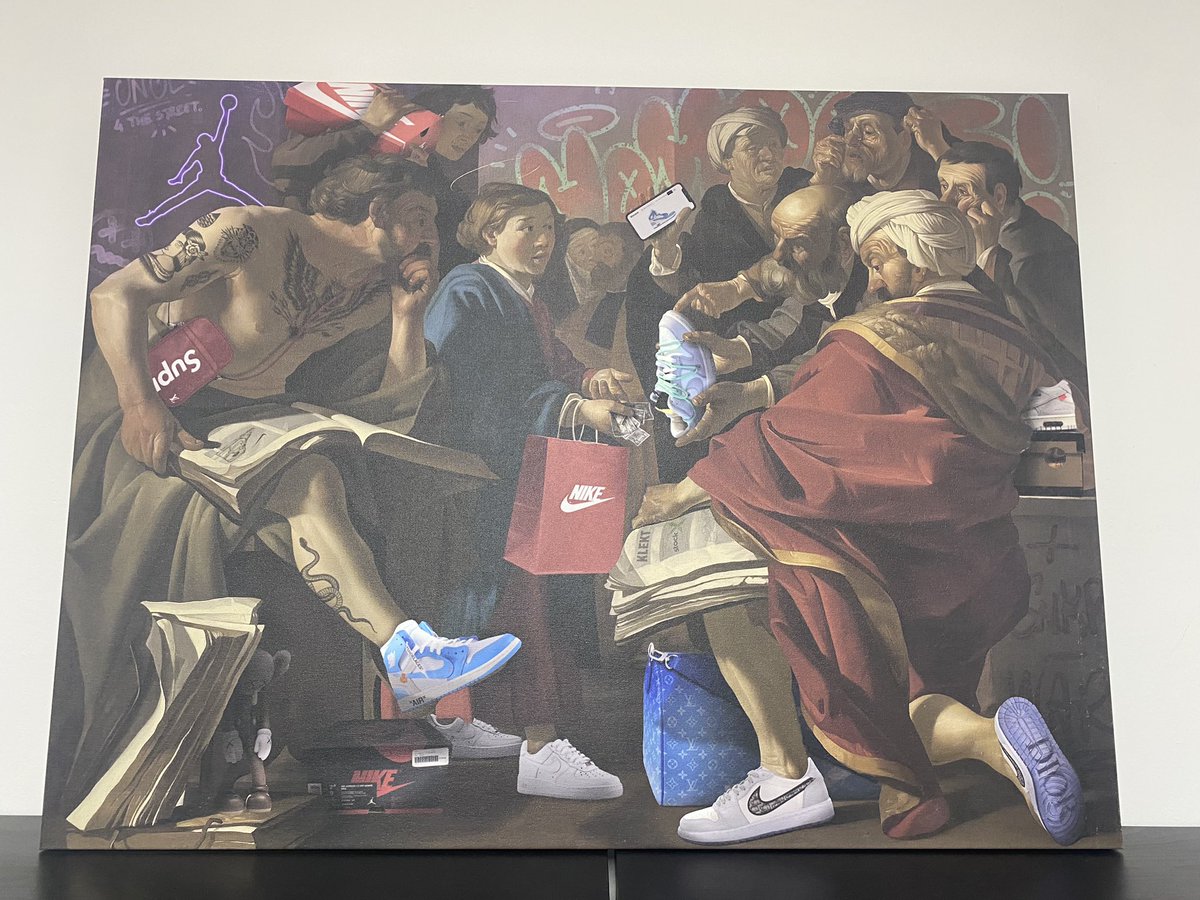 CasadiCanapa's tweet photo. Quadro fantastico….
#unclassic #Nike #Jordan #arte https://t.co/33j7pF3JCA