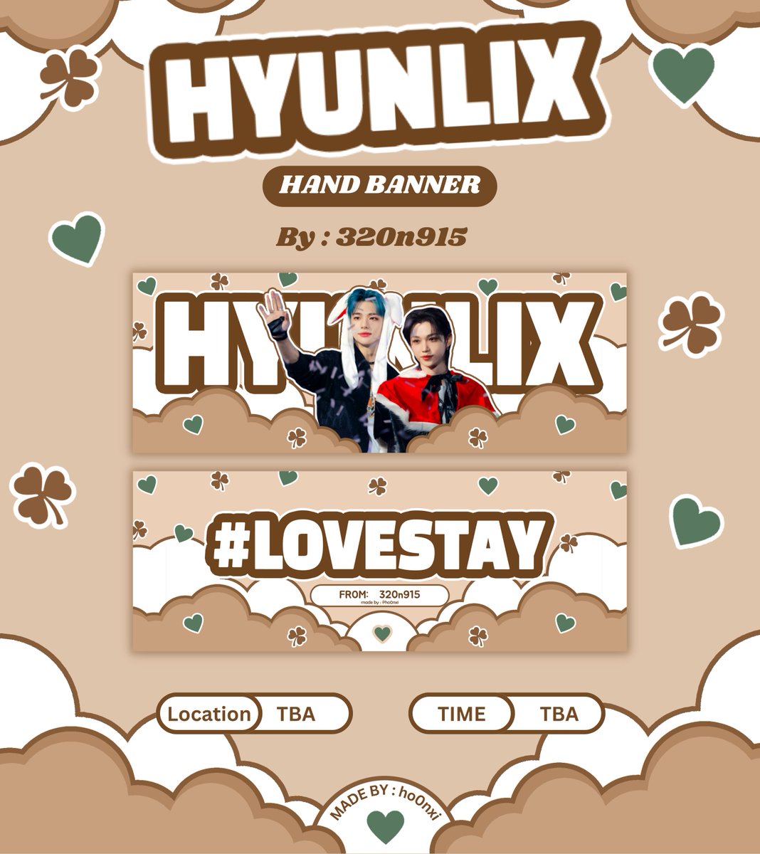 KeopiPrints's tweet photo. ˗ˏˋ hyunlix hand banner ᵎᵎ ‹𝟹 ˊˎ

ෆ hola! i'll be printing &amp; giving out hyunlix hand banners on the 20th, Friday at moa arena :)
ෆ limited quantity only. see you on d-day, stays !

#StayWithBENCH #StrayKids  #BENCHxSTRAYKIDS https://t.co/N2ekYJHqEG