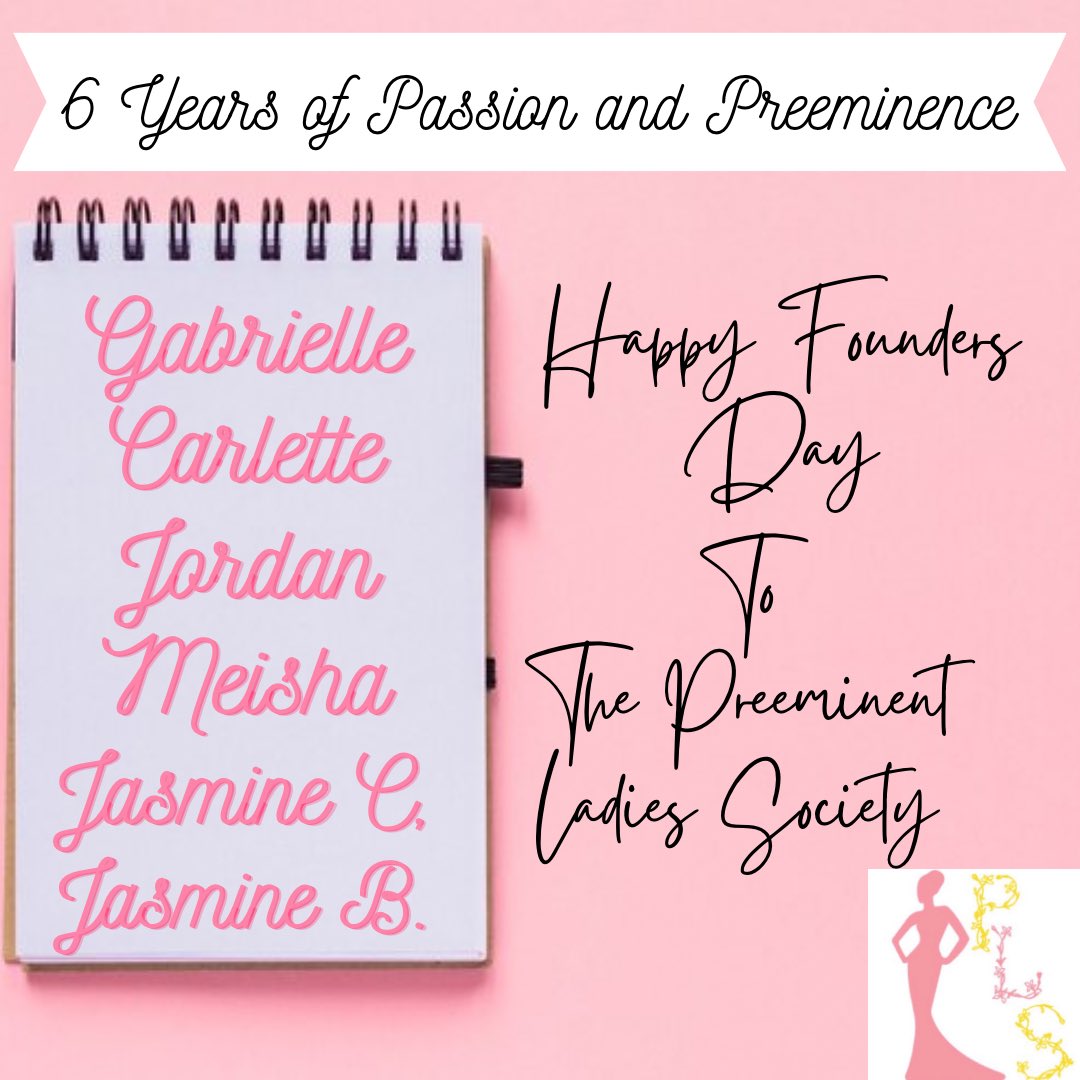 WIU_PLS's tweet photo. Happy Founders Day To The Preeminent Ladies Society💕6 Years Ago 6 Passionate Ladies Started Paving The Way &amp; For That We Are Forever Grateful🤞🏽 https://t.co/Lk8r44owMy