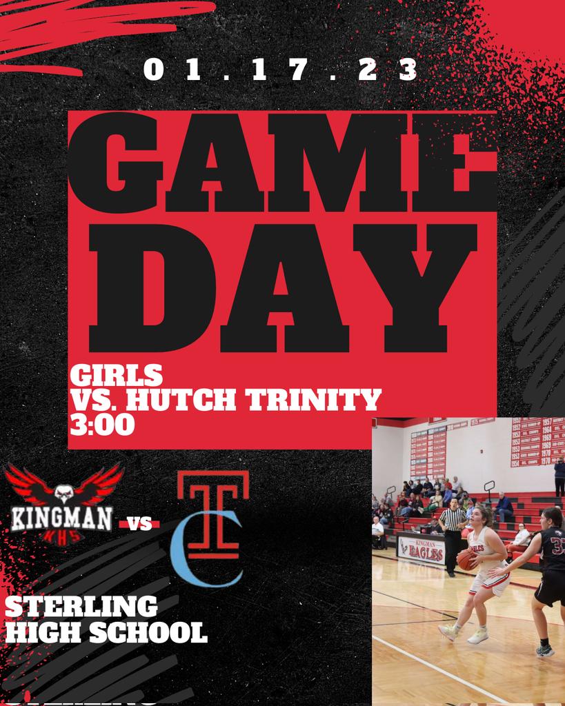 Good luck to <a href="/KingmanWBB/">Kingman Lady Eagles Basketball</a> as they take on Hutch Trinity today in the Sterling Invitational!!! 🦅🏀
