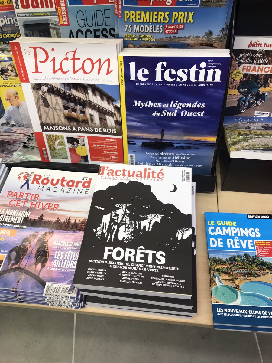 Le nouveau & tout beau dernier numéro de @Actu_NvlleAq est arrivé à #Saintes! @NvelleAquitaine @emfpoitiers #foret #science #changementsclimatiques #culturescientifique
