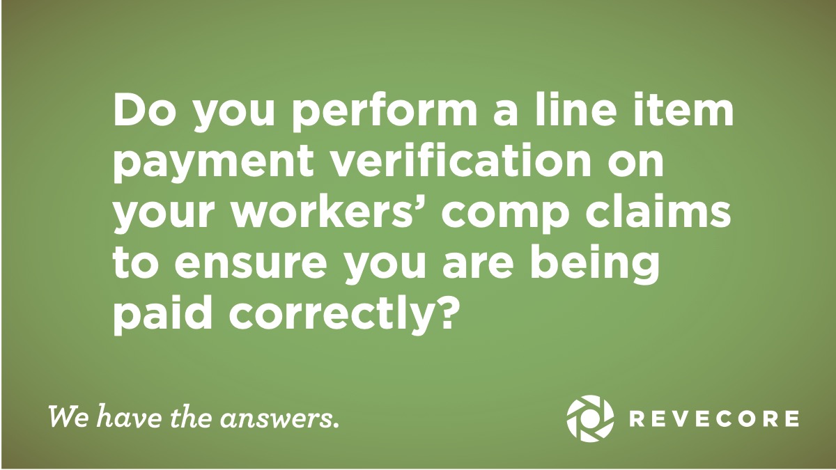 RevecoreRCM's tweet photo. If you're not taking an in-depth look at workers' comp reimbursements, you could be losing revenue. Make sure you're securing accurate reimbursement while eliminating the administrative pain of billing for workers' comp claims. Partner with #Revecore👉  https://t.co/f1lzFYeeVa https://t.co/bjbUlOKeyO