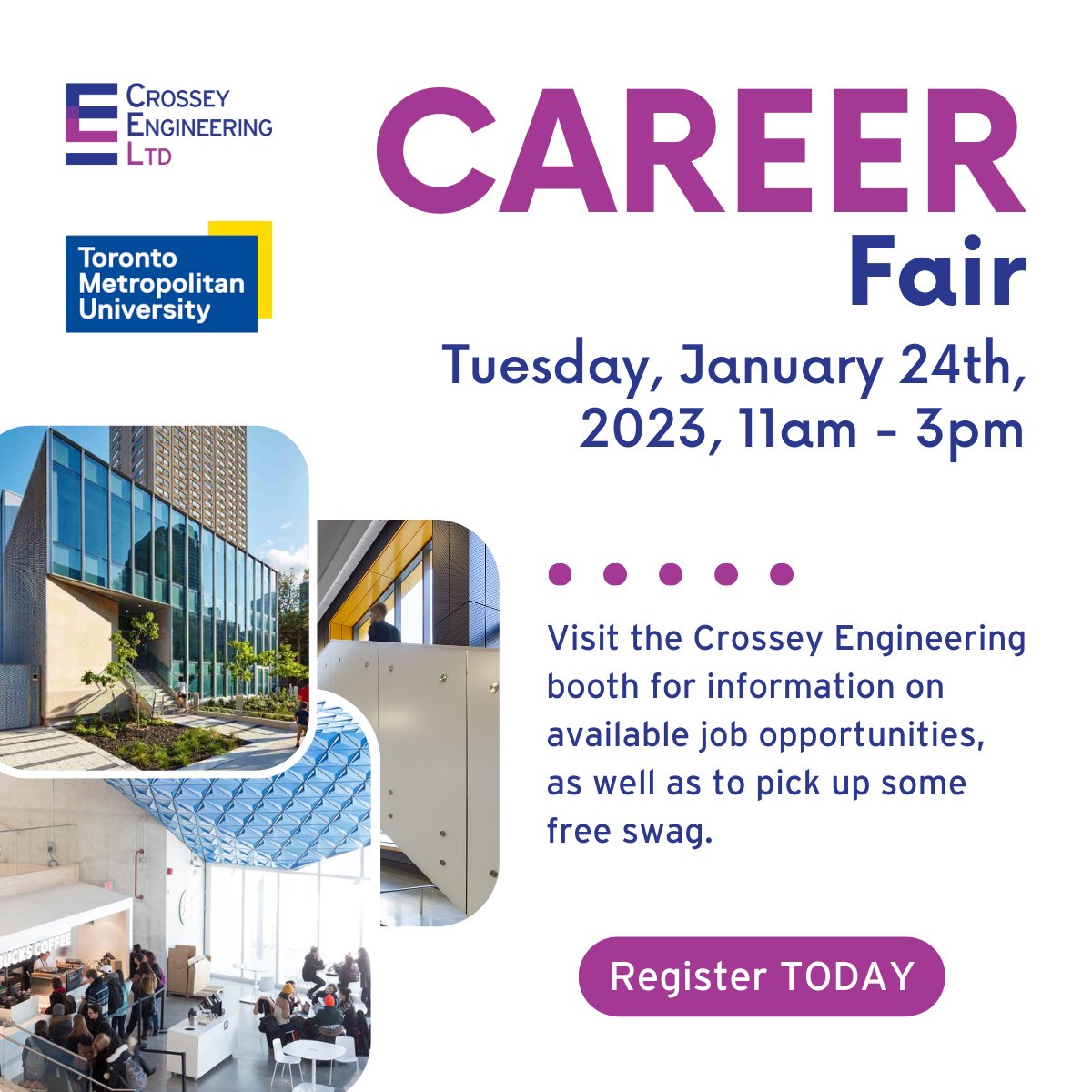 Visit our booth at TMU's career fair for a chance to speak with our hiring manager and win prizes!

Register at docs.google.com/forms/d/e/1FAI…

#TorontoMetropolitanUniversity #TMU #EngineeringStudents #MechanicalEngineering #ElectricalEngineering
