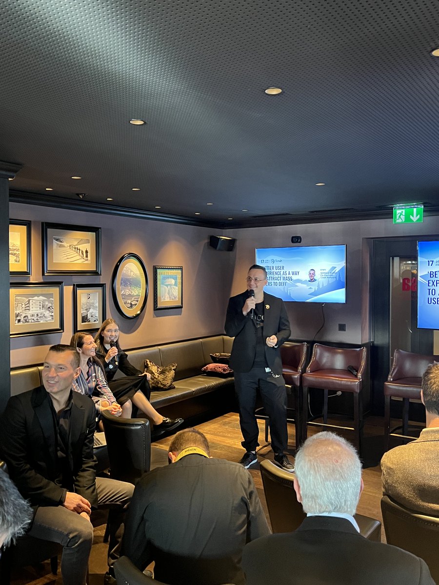 1inch's tweet photo. 1/ ๐ Today, @deacix brightened the stage with the keynote address โBetter user experience as a way to attract mass users to #DeFi.โ
So, we decided to make a thread with some exclusive highlights from his presentation.
#1inchEvents #WEF2023 #davos2023 https://t.co/rDOFRKoXwq
