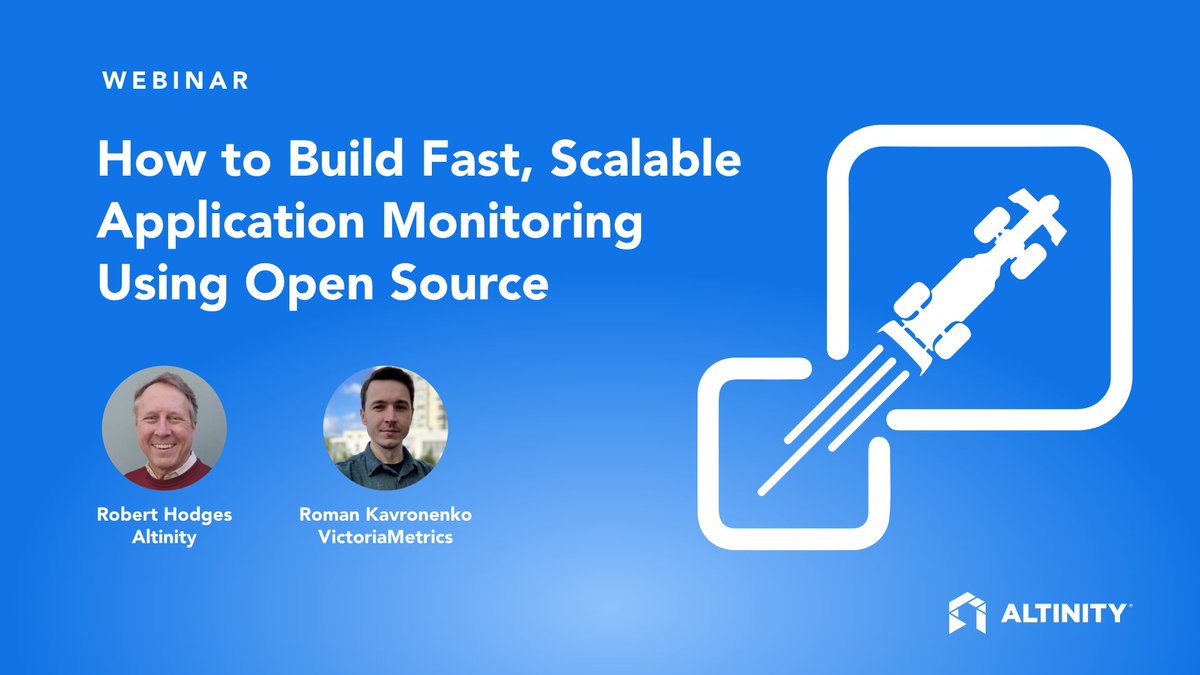 AltinityDB's tweet image. Raise your hand if you want simple, cost-effective, and fast monitoring.
Our latest partner #webinar with @VictoriaMetrics is here to show you how to build quick, scalable #applicationmonitoring using #opensource stacks. Sign up for free!
hubs.la/Q01xQSjs0