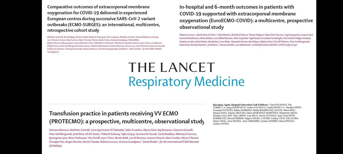 ECMOHUVH's tweet photo. Investigación, innovacion y excelencia asistencial, pilares de nuestro programa @vallhebron.
Entrenamiento y reentrenamiento de #ECMO team, adecuación a guías @ELSOOrg, participación en redes internacionales y registro detallado de actividad #ECLS, nuestro método. https://t.co/0l0GkoeRNv
