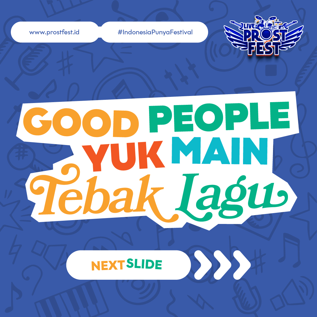 ProstFest_id's tweet photo. Coba nih, kita mau ajak Good People buat tebak lagu dari band-band penampil di #ProstFest tahun lalu. Clue-nya cuma emoji... Ada yang tahu semua? Reply tweet ini, ya!

#IndonesiaPunyaFestival
#IndonesiaPunyaMusik
#IndonesiaPunyaRasa
#IndonesiaPunyaKarya https://t.co/xVIas2aKo3