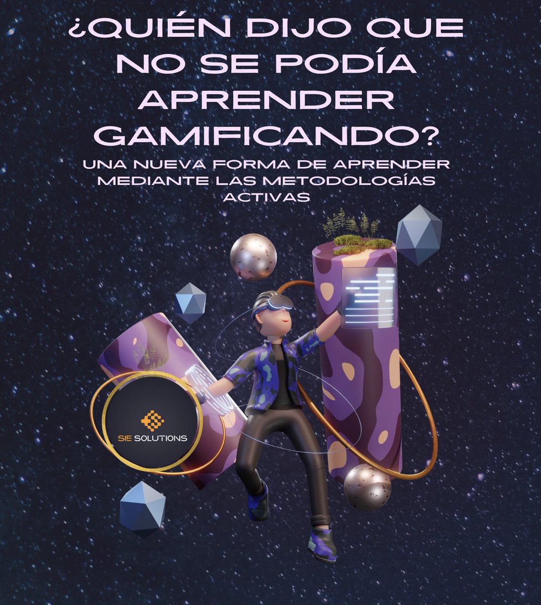 uoc_Noelia's tweet photo. Seré la tutora y os acompañe en el nuevo curso de “Quien dijo que no se podría aprender gamificando?”  #disuocproject  #SIESOLUTIONS https://t.co/wnlYnPkNUm