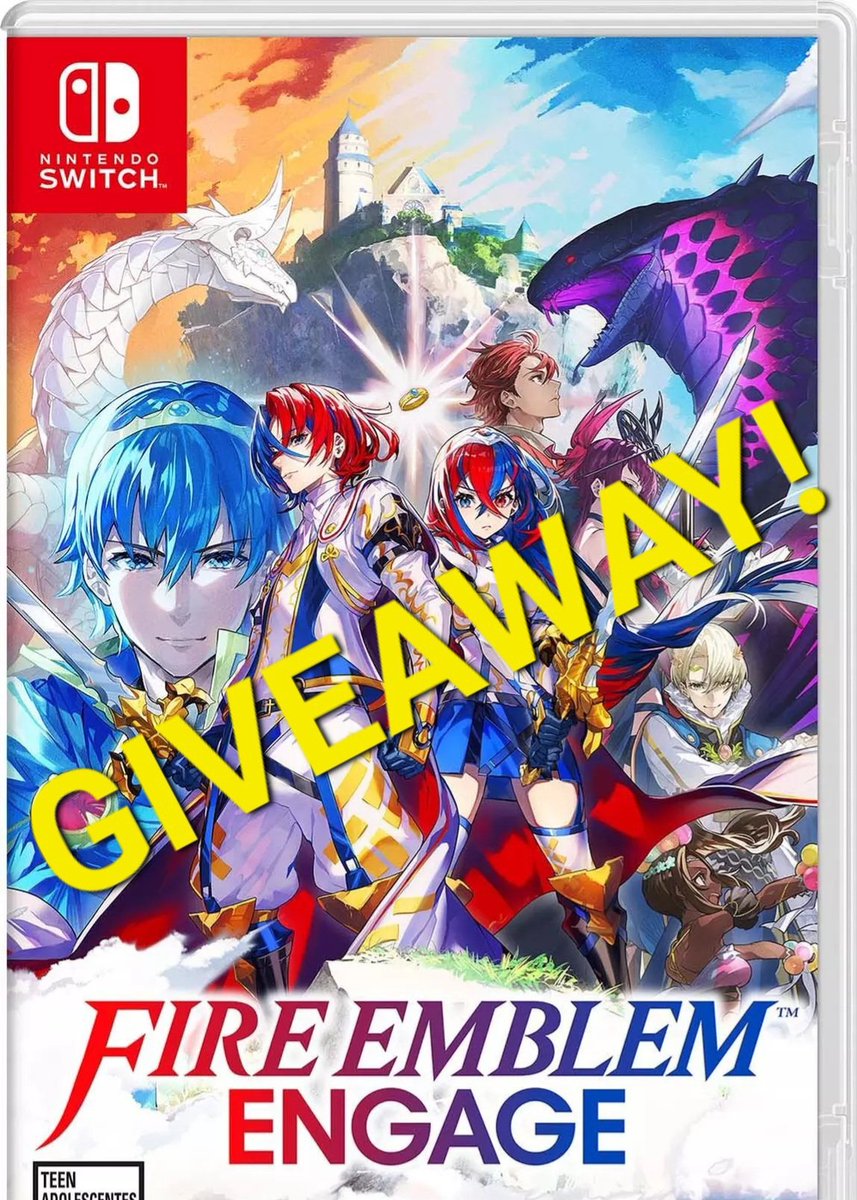 Dyylas (@dylandyylas) on Twitter photo Fire Emblem: Engage Giveaway!
In 2 days I'm sending one random follower that retweets one of my Giveaway Entry tweets: FE: Engage OR $65 USD in Eshop cards.
To Enter:
🚶♂️ Follow Me
♻️ Retweet
FINAL ENTRY 5/5
Each Entry you Retweet = Extra Chance to Win. 
More info in pinned. Fire Emblem: Engage Giveaway!
In 2 days I'm sending one random follower that retweets one of my Giveaway Entry tweets: FE: Engage OR $65 USD in Eshop cards.
To Enter:
🚶♂️ Follow Me
♻️ Retweet
FINAL ENTRY 5/5
Each Entry you Retweet = Extra Chance to Win. 
More info in pinned.