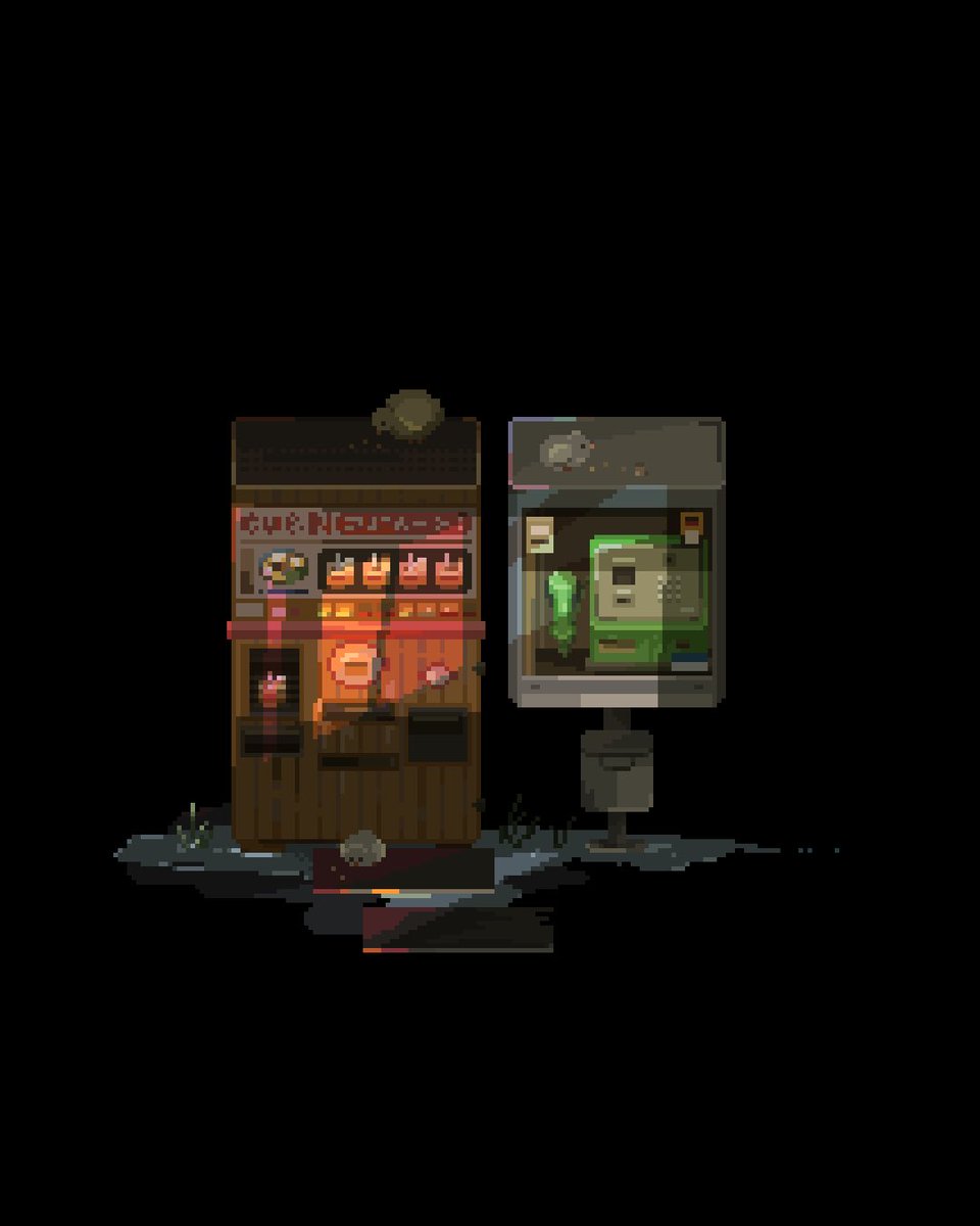 just a random scene with hungry birds 💀🦜

#Pixelart #postapocalyptic #DigitalArtist