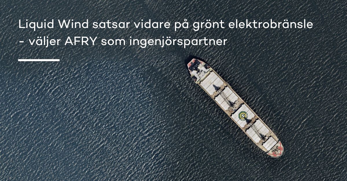 <a href="/AFRYsverige/">AFRY Sverige</a> participates in the #FlagshipTWO project providing basic engineering for the balance of plant. The electrofuel facility will be an important milestone for #Sweden taking a leading position as producer of fossil-free fuel in #Europe. afry.com/en/newsroom/pr…
#svpol