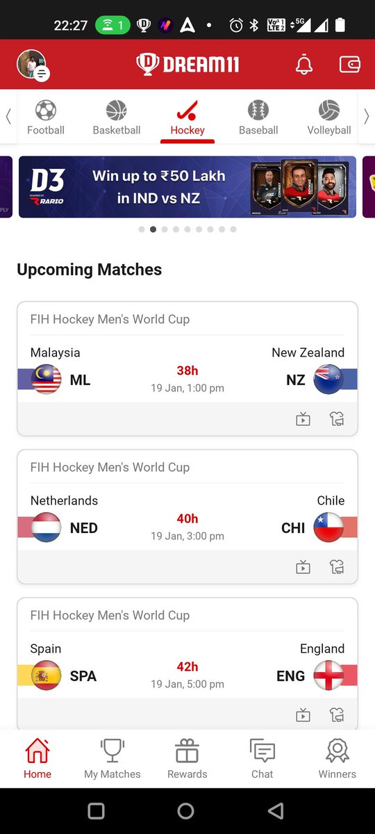 GSharma_21's tweet photo. @Dream11 
The notification option is not available in hockey why ????????? https://t.co/dlCuMcNnXN