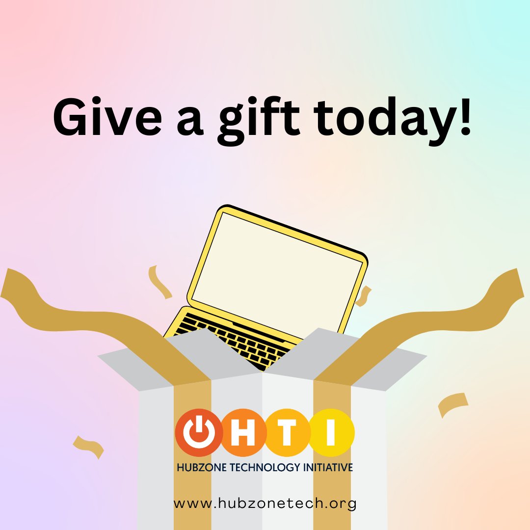 $75 puts a laptop in the hands of a person in need today! Donate on our website! Link in bio. 

#donate #giving #bridgethedigitaldivide #technology #nonprofit #helpingothers #HTI #hubzone