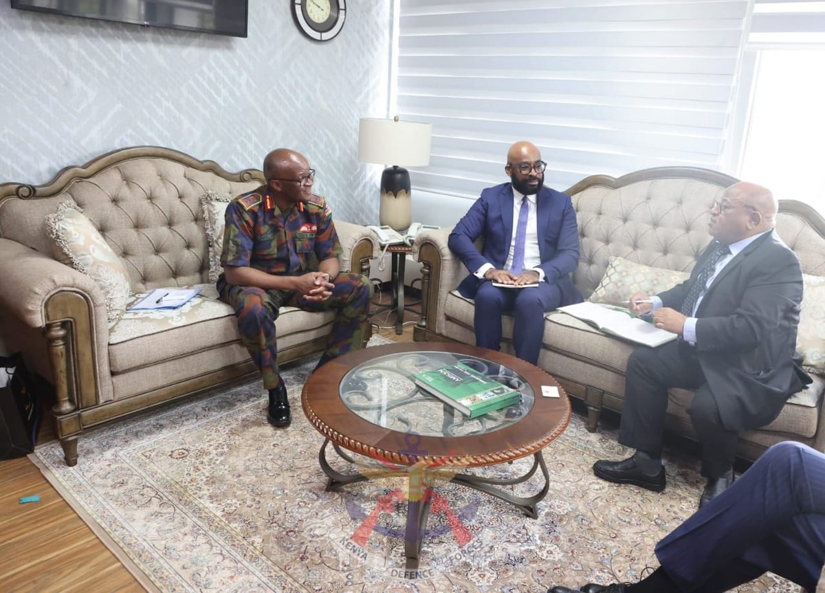 Cabinet Secretary for Defence Hon. Aden Duale today hosted H.E Amb. Souef, The Special Representative of the Chairperson of the African Union Commission for Somalia, for a courtesy call visit at the Defence Headquarters in Nairobi.
bit.ly/3GP50SE
