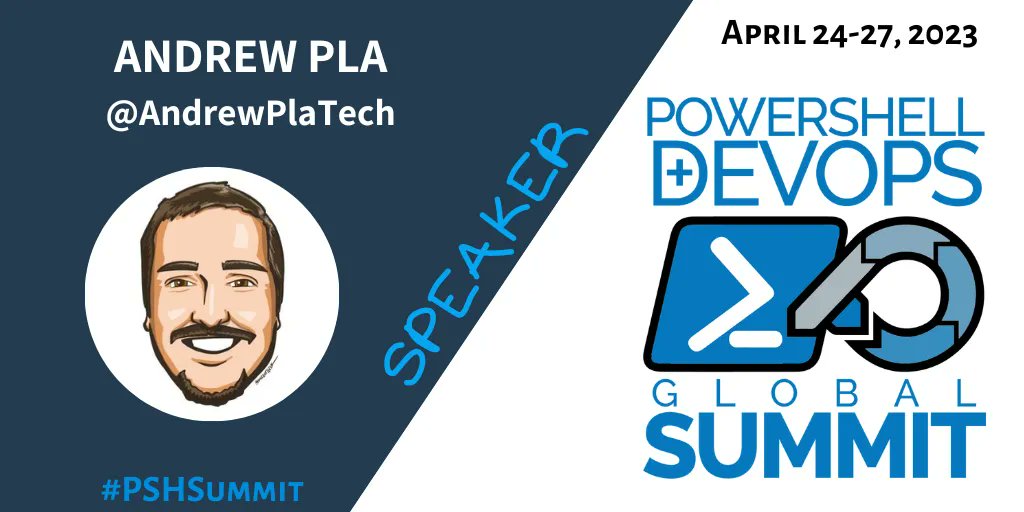 PSHSummit (@pshsummit) on Twitter photo Introducing and welcome Andrew Pla as speaker for #PowerShell & #DevOps Global Summit 2023 (April 24-27). Get your tickets today - bit.ly/3f6Ezht
#Automation #ITpros #scripting #PSHSummit <a href="/AndrewPlaTech/">Andrew Pla</a> Introducing and welcome Andrew Pla as speaker for #PowerShell & #DevOps Global Summit 2023 (April 24-27). Get your tickets today - bit.ly/3f6Ezht
#Automation #ITpros #scripting #PSHSummit <a href="/AndrewPlaTech/">Andrew Pla</a>