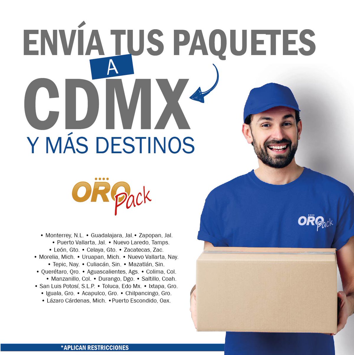 OroAutobuses's tweet photo. Hacemos llegar tus envíos a #CDMX y a más destinos, pregunta por nuestras terminales participantes y realiza tus envíos 😉
#CDMX #Paquetería #oropack https://t.co/pQmiQKuSA5