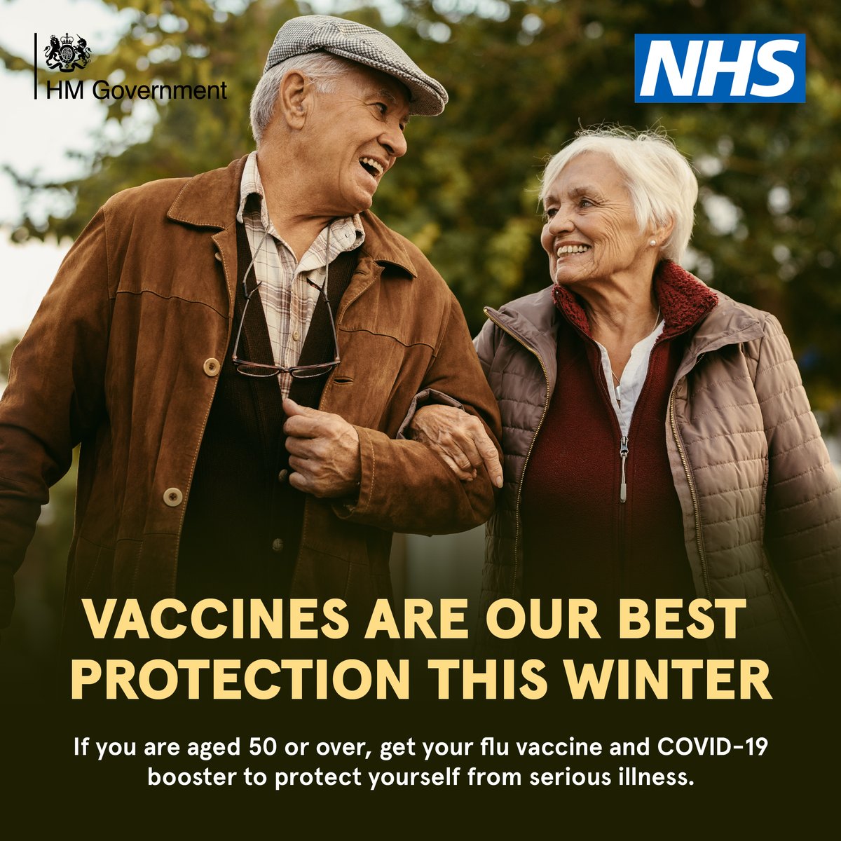 If you're aged 50 or over, it’s not too late to get your flu vaccine and Covid booster.

Vaccines are your best protection against these viruses this winter.

Find out how to book at nhs.uk/wintervaccinat…