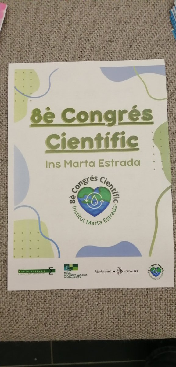 ClimentRoyo's tweet photo. 8è Congrés Científic Ins Marta Estrada 👏👏👏
Organitzat per l'alumnat de 1r d'ESO
@InsMartaEstrada
@de_granollers
#8congrescientific
#geografia
#sostenibilitat
#ABP
#projectesglobalitzats https://t.co/yPDCNjQumB