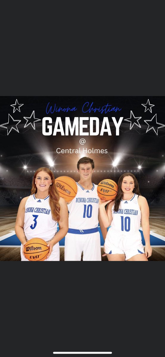 Stars are on the road today heading to Central Holmes. Y’all make the trip to Lexington and come support our kids!