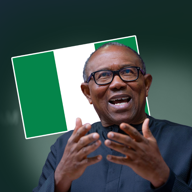 SkyNews's tweet photo. "He was relatively unknown until a few months ago, and yet Peter Obi has been propelled to frontrunner status in Nigeria's upcoming election."

Sky's international affairs editor @DominicWaghorn sits down with the presidential candidate 👇