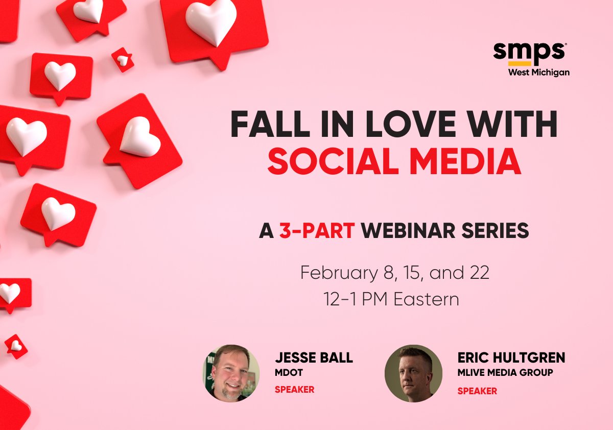 SMPSWM's tweet photo. (Virtual) Seats are filling quickly for our 3-part social media series!

To register, visit https://t.co/0GaB0zN33V. 

#SMPSWM #SMPS #SocialMediaMarketing #AECMarketing https://t.co/09blwVBDZL