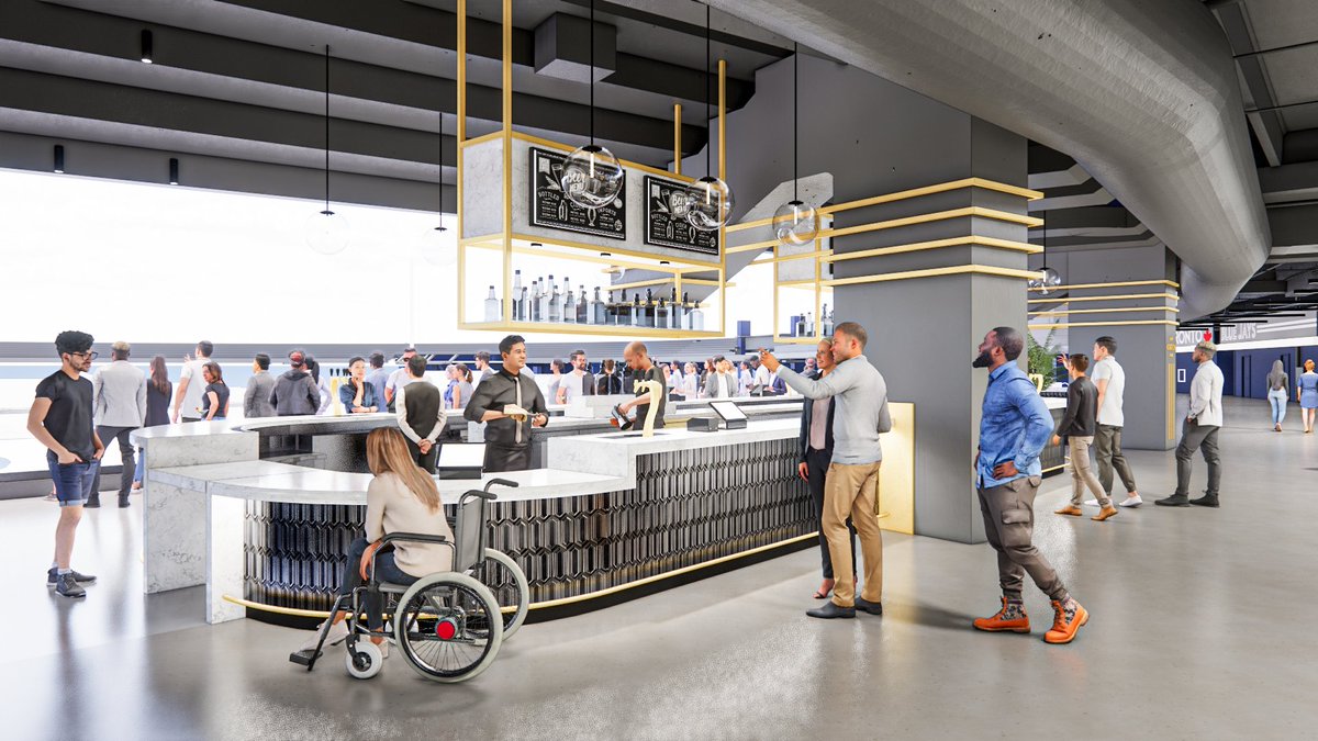 timandfriends's tweet photo. Standing in the outfield of the Rogers Centre is gonna be 100x more fun this season 

The @BlueJays have unveiled some new spots for fans to hang out during the game including a bar right above the visitors bullpen https://t.co/CCr8D9nARk