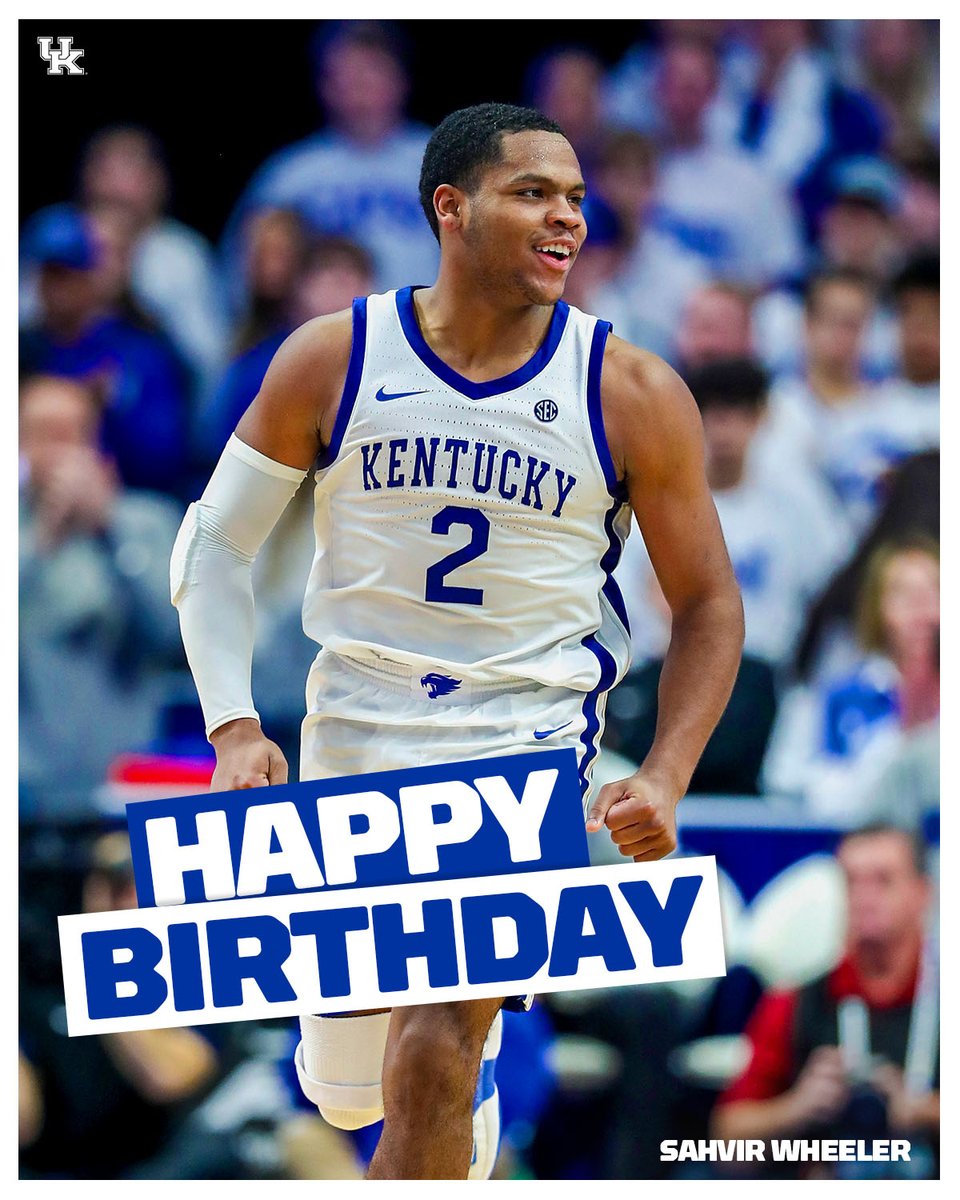 KentuckyMBB's tweet photo. Happy Birthday to @sahvir_! 🎉🥳 https://t.co/AJsPbNnuIJ