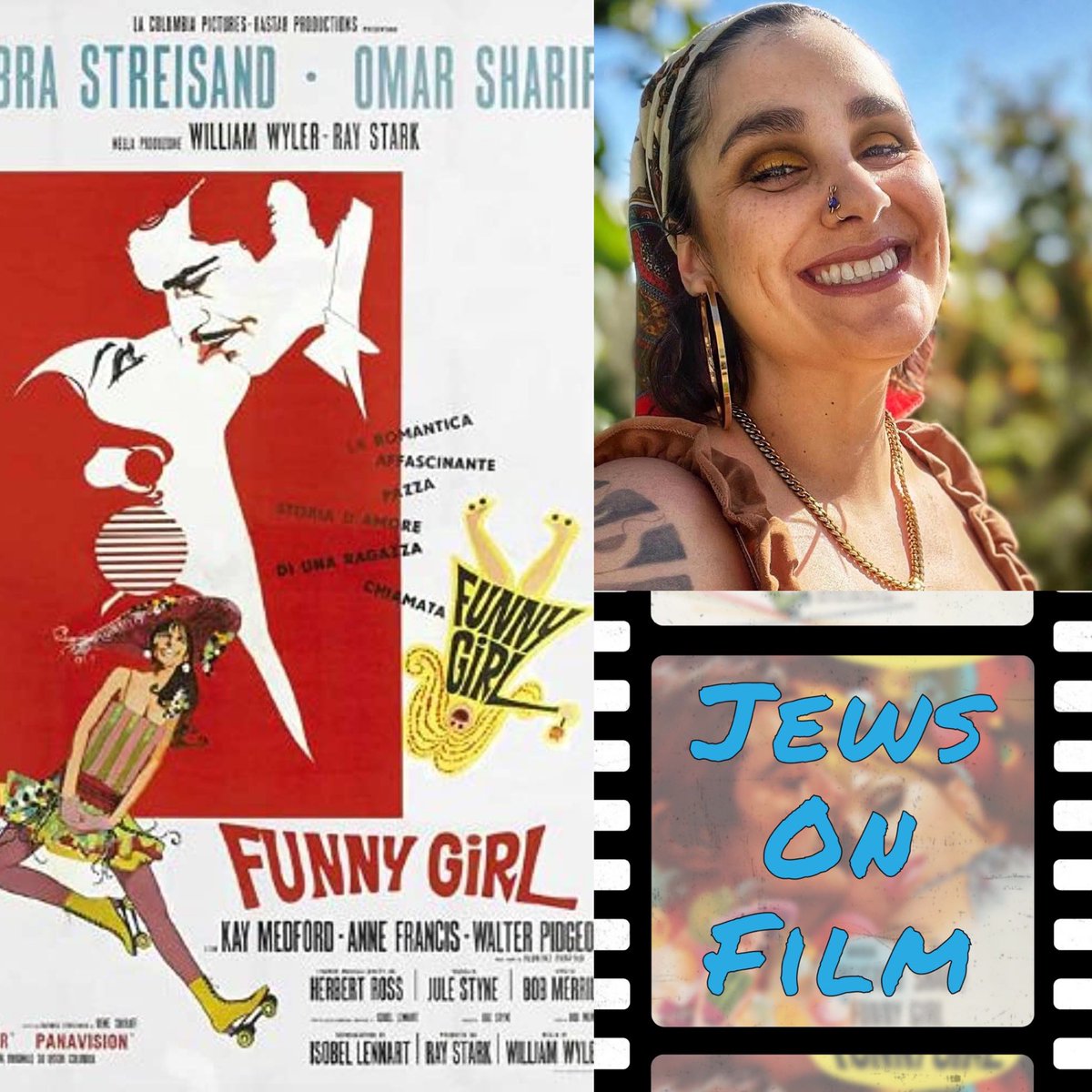 jewsonfilmpod's tweet photo. Beyond thrilled to be talking with Yasmine Esther this week on the pod as we discuss the 1967 Barbra Streisand classic “Funny Girl”. Watch the film now and then listen in on Thursday! #funnygirl #barbrastreisand #streisand  #film #podcast https://t.co/K91OK519a4