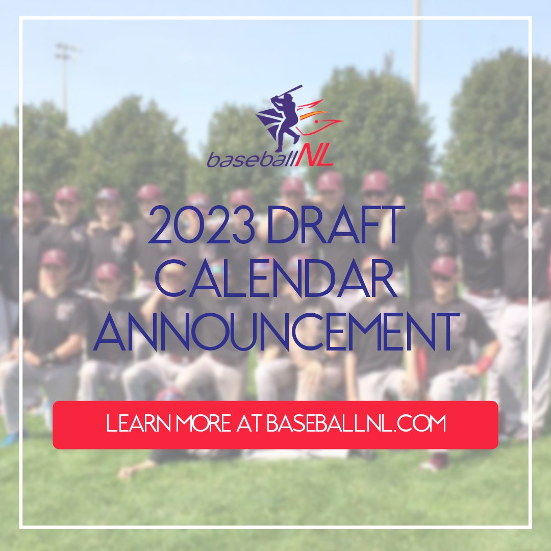 2023 Draft Calendar of Events 📢

Our draft calendar includes all Championships for the 2023 Summer

Dates are subject to change until finalized, along with host locations, in advance of our Semi Annual Meeting taking place later this spring

🔗 baseballnl.com/article/80796