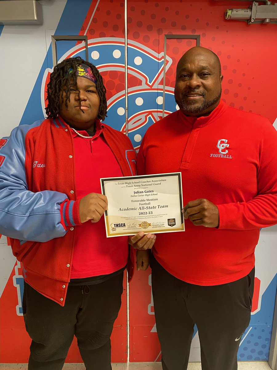 Congratulations to Julian Gates on being named to the 2022 Academic All State team. <a href="/JulianGates62/">Julian (Snacks) Gates</a> <a href="/CarterFbRecruit/">Carter Cowboy Recruiting</a> <a href="/DWCAthletics/">Carter Cowboy Nation</a> <a href="/joyceforeman16/">Dr. Joyce Foreman</a> #StilCarter