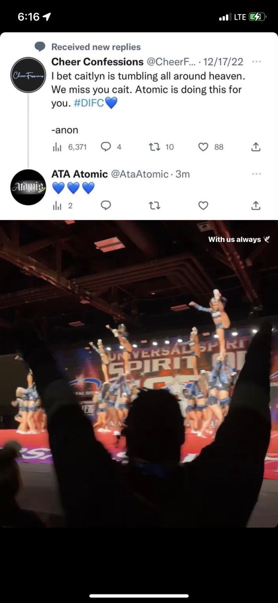 AtaAtomic's tweet image. Such an amazing weekend! 2023 Spirit Of Hope champs &amp;amp; A PAID BID TO WORLDS 🌎🌎💙 Great job to our amazing competitors @Peach_Rays We love y’all 🍑🤍 #DIFC #LLCP