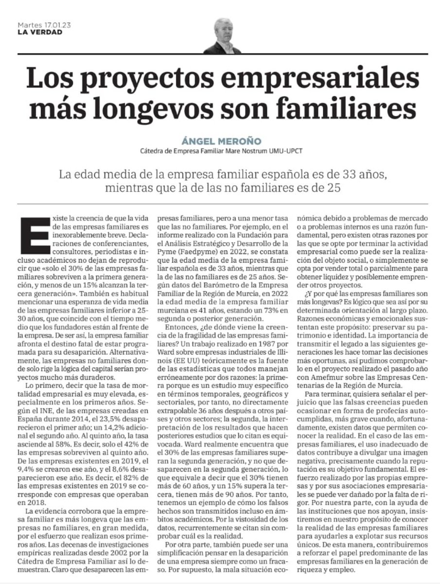 CEF_MN's tweet photo. Reflexión @angelmerono sobre origen de un falso hecho que perjudica el activo más valioso de las empresas familiares, su reputación https://t.co/mh4GKacy31