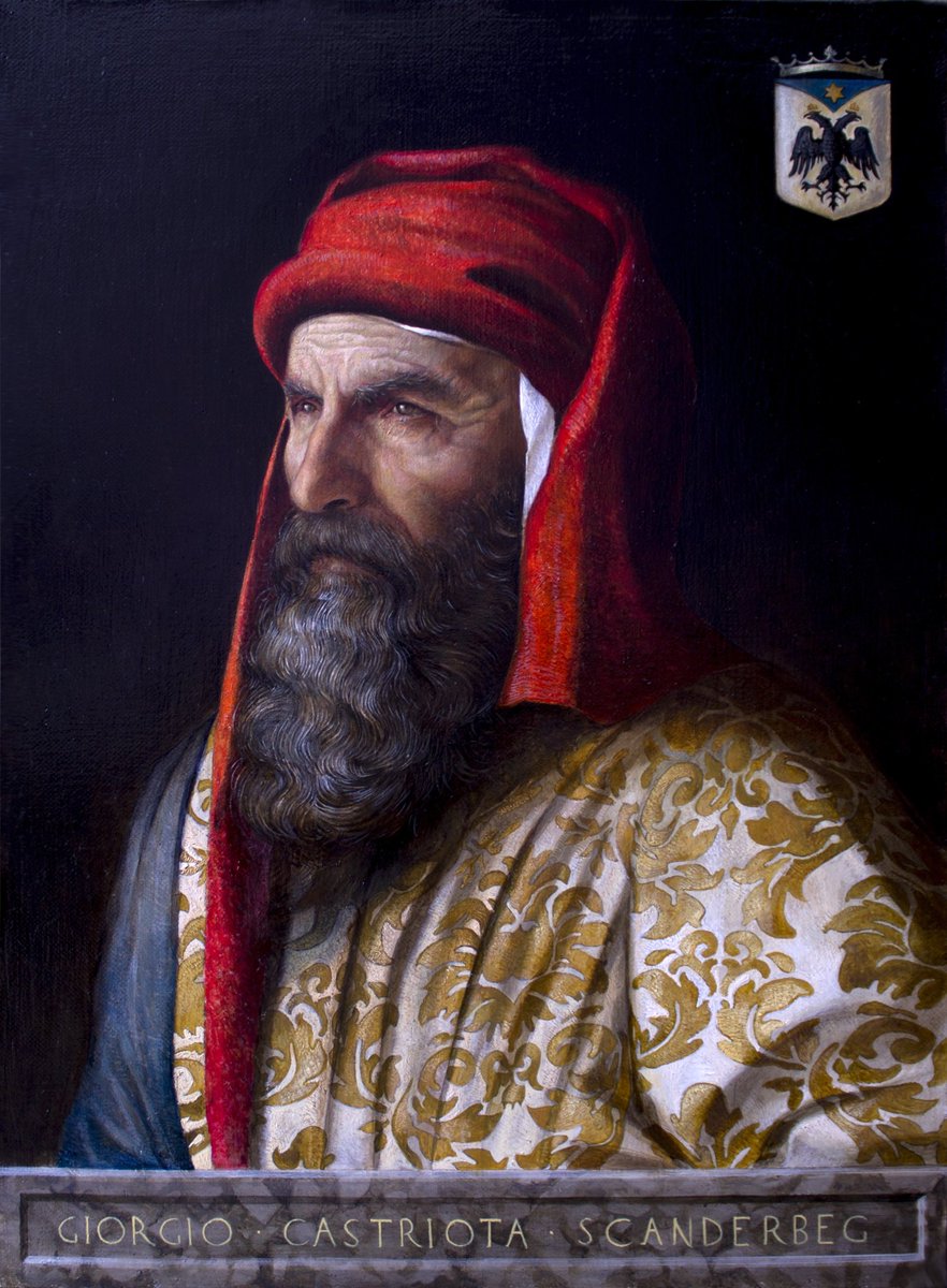 Blerim_Vela's tweet photo. Remembering our national hero, Gjergj Kastrioti Skenderbeun:

“I am a friend of virtue, not of fate" - Skanderbeg's letter addressed to the Neapolitan king Ferdinand. https://t.co/MG7wHMw8vD