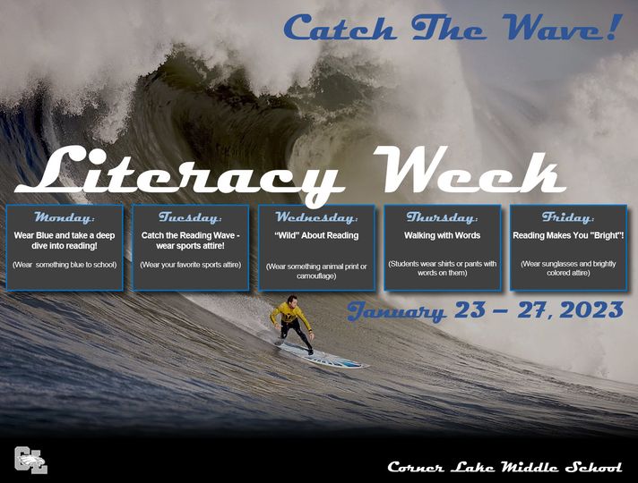 CornerLake_OCPS's tweet image. NEXT WEEK IS LITERACY WEEK! Check out our spirit days at CLMS. #EagleExcellence #CornerLake #CornerLakeMiddle #CLMS #OCPSReads